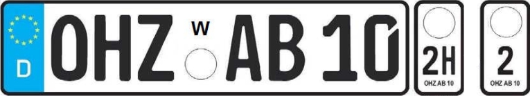 So sieht ein Wechselkennzeichen aus